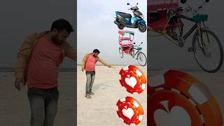 Scooter Vs Rickshaw,, Toto \u0026 Tractor - Funny Vfx Video #viral