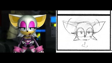 Sonic Heroes | Team Dark Opening (Storyboard/Final Scene Comparison)