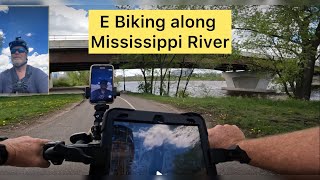 E Biking Adventures on the Mississippi River in Minneapolis MN- May 7, 2024