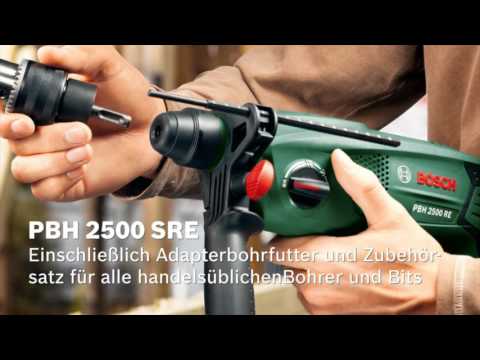 Bosch Bohrhammer Pbh 2500 Sre 600 W Max Schlagzahl 5 000 Min Bauhaus