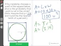 Circle Area and Probability Concepts