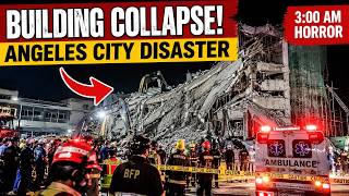 BREAKING: 9-Story Building COLLAPSES in Angeles City | Workers Trapped Under Rubble