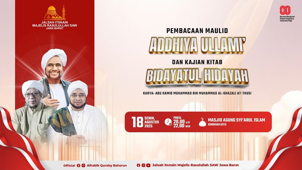 JALSAH ITSNAIN MAJELIS RASULULLAH SAW JAWA BARAT | 18 AGUSTUS 2025