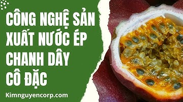 Dây chuyền sản xuất nước ép chanh dây cô đặc - Kim Nguyễn Corporation