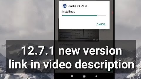 JIO POS PLUS NEW VERSION 12.7.1 | LINK IN DESCRIPTION |