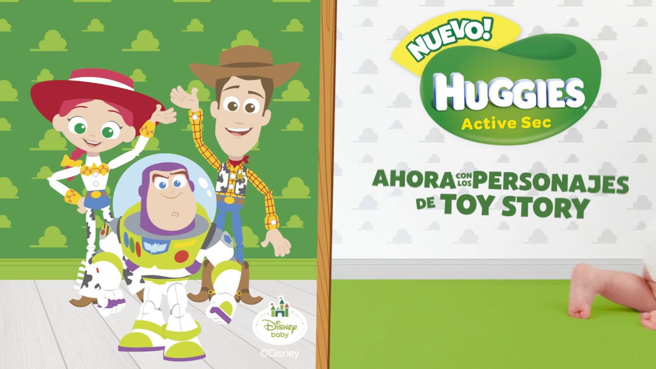 Pañales Huggies Active Sec Toy Story Talla G x68