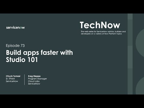 TechNow Ep 73 | Build Apps Faster with Studio 101