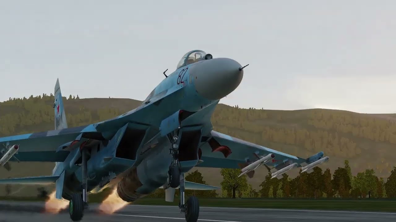 Су-27 "Flanker" перехват | DCS World | Выживший