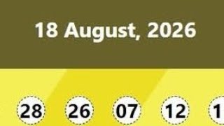 Dream Draw Lottery Result Today 18.8.2026 Night Boeng7 Royal6 Mega4 Dubai Tuesday Night