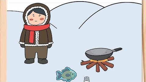 Brain test all Star iq boost daily puzzle 20 august 2025 help the Inuit man cook the fish.