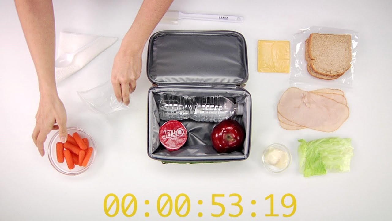 How to Pack A Turkey Sandwich Lunchbox in One Minute | MyRecipes - YouTube