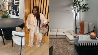 MOVING VLOG 5 — THE COUCH IS HERE !!!!  ORDERING FURNITURE + LOTS OF HOME SHOPPING &amp; MORE