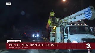 Part of Newtown Road and Oceana Blvd closed until noon