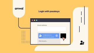 Amwal Merchant Dashboard passkeys Login flow