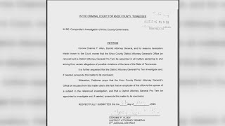 Knox Co. DA recuses herself from any potential criminal investigation into Trustee Justin Biggs, oth