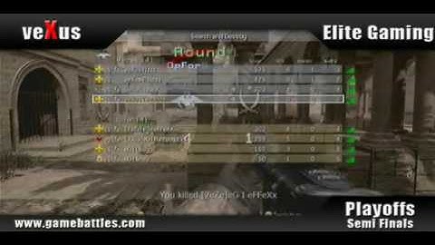 COD4 MW Playoffs Semi Finals; veXus vs Elite Gaming Highlights Part 2 of 2