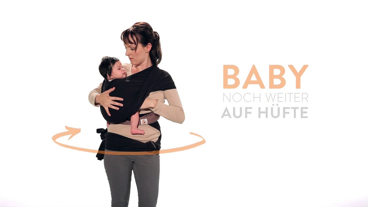 ERGObaby Wrap Tragetuch Hüfttrage Babyzeiten YouTube