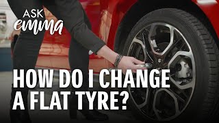 How do I change a flat tyre?