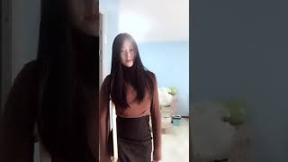 Chinese LAK amputee one leg girl dancing on one crutch