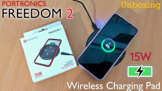 Portronics Freedom 2 | Qi certified 15W wireless charging pad | Unboxing in TAMIL