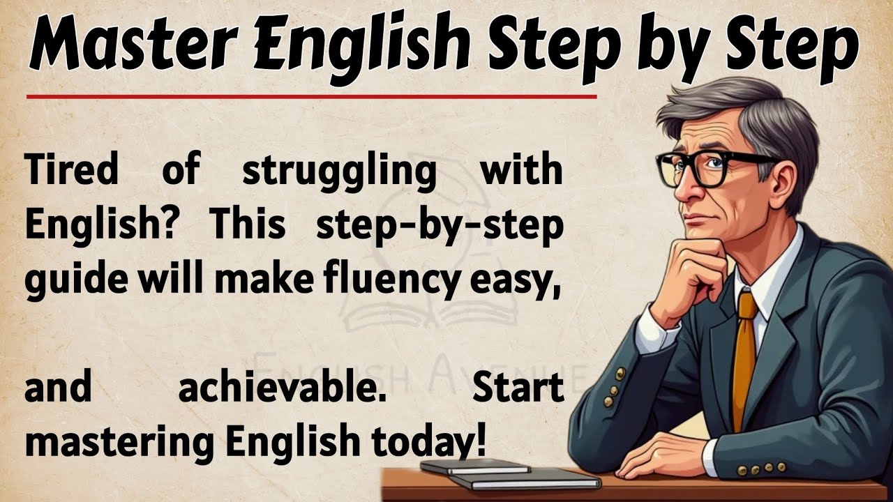 Outline Video Master English Step by Step || Graded Reader || Powerful Tips for Beginners || Improve Your English✅