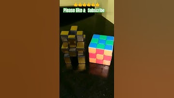 checkerboard pattern mirror cube 3x3 #viral #youtube #videos #shors  #friendship #boat # Cube