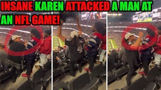 Raiders Karen LOST HER MIND and ATTACKED an INNOCENT man at the Patriots Game REACTION