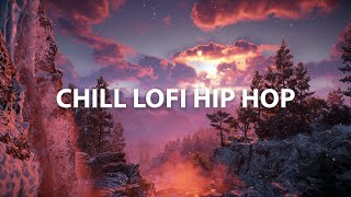 Lofi Hip Hop & Horizon Forbidden West Snowing | Chill Relax Meditate Study