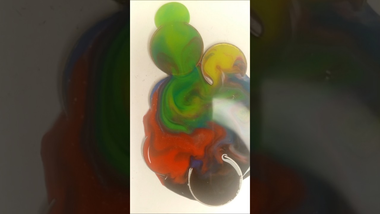 Paint Spill Coin Art | Unexpected Color Mix