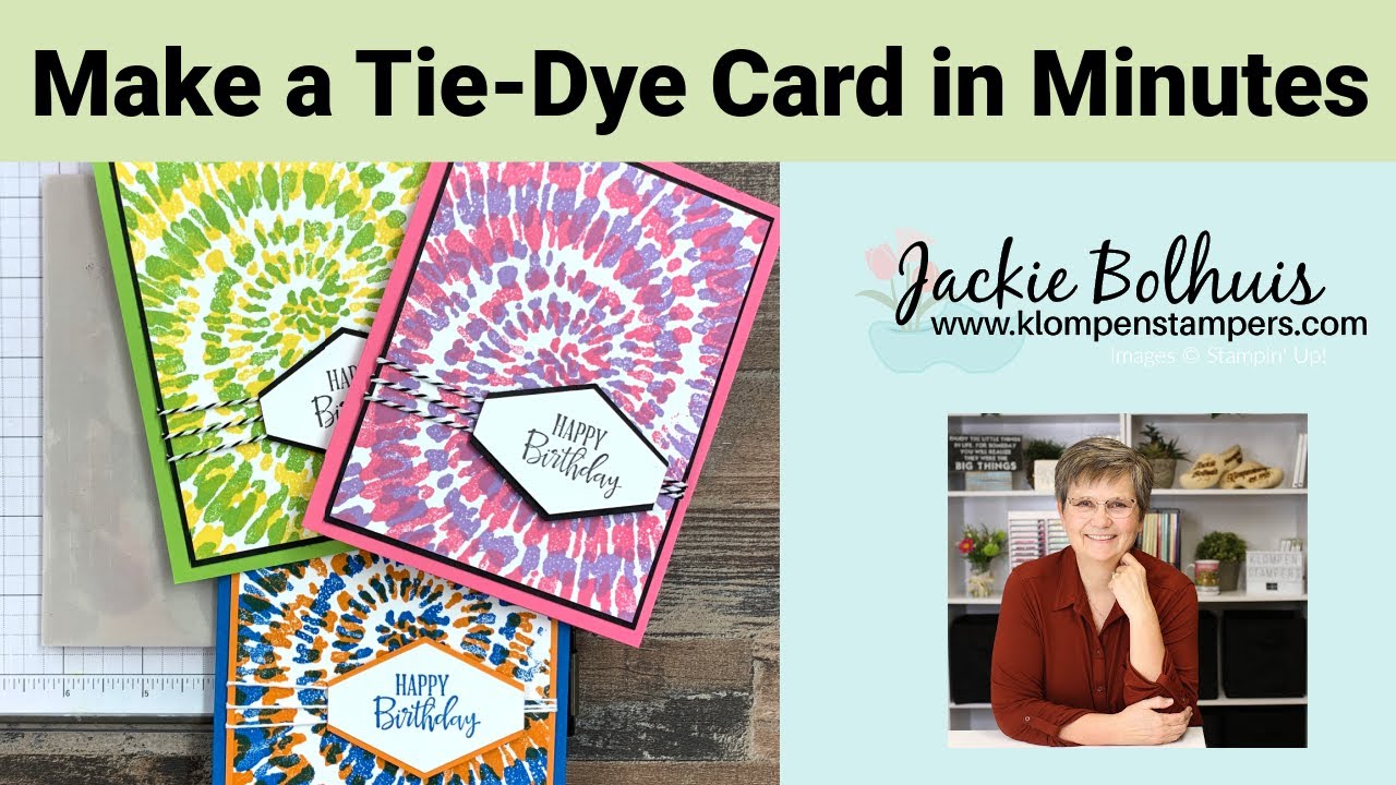 Tie-Dye Card Anyone? Learn How to Make This Cool Idea for a Card