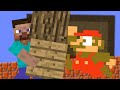 Minecraft builder vs super mario bros  mario animation