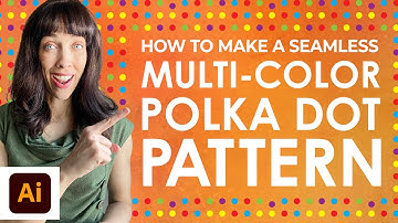 How to Make a Seamless Multi color Polka Dot Pattern in Adobe Illustrator