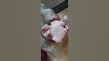 Old cucumber chicken soup with dried red dates and Goji Berries