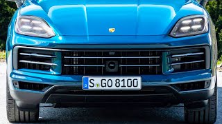 2024 Porsche Cayenne (Montego Blue Metallic) Interior, Exterior, Driving