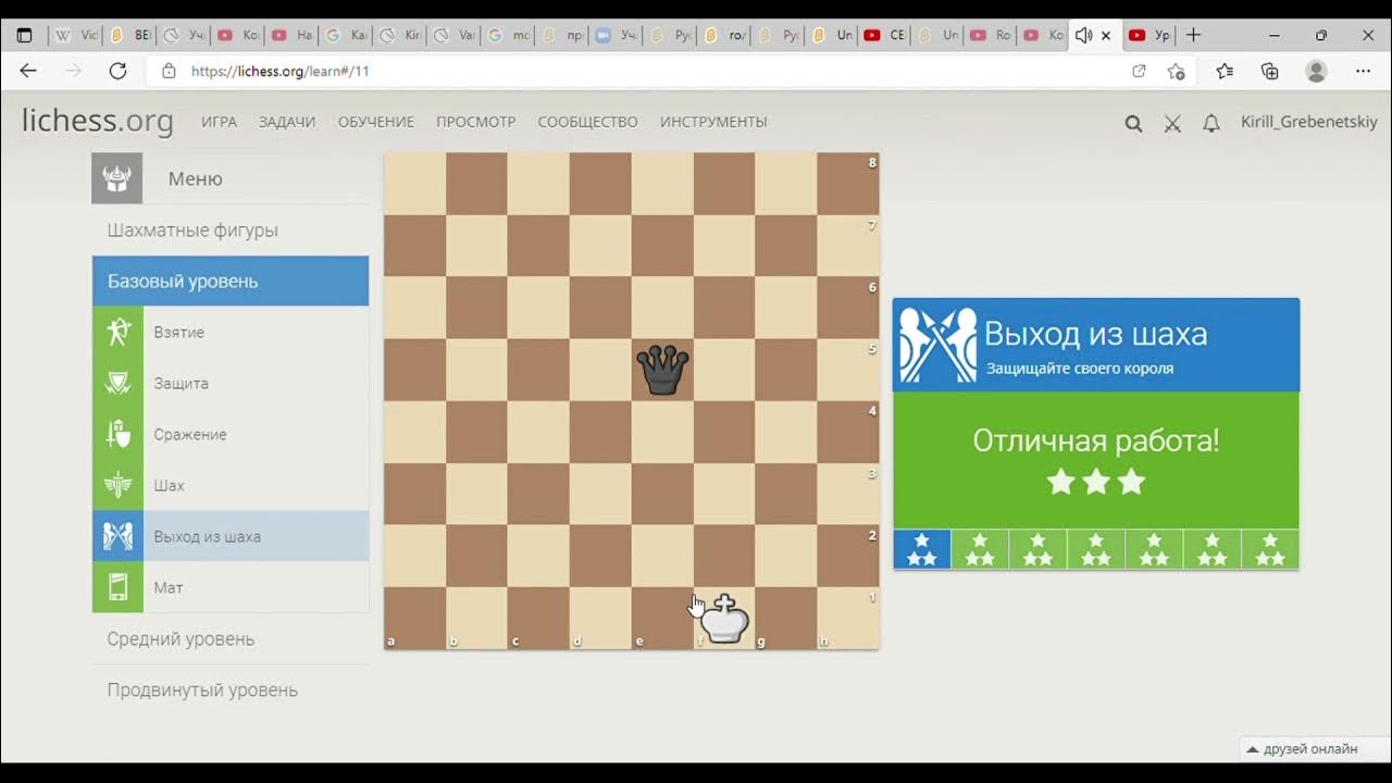 уровни в шахматах