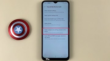 Erase contacts and call logs stored on this phone on Realme C15 Android 11