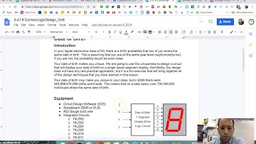 DE Birthday Circuit Project Introduction