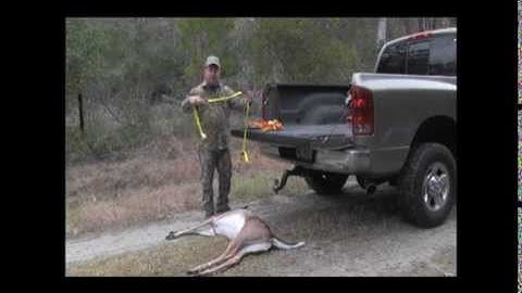 how to load a deer into a truck by yourself. load a deer alone, no help just by yourself.