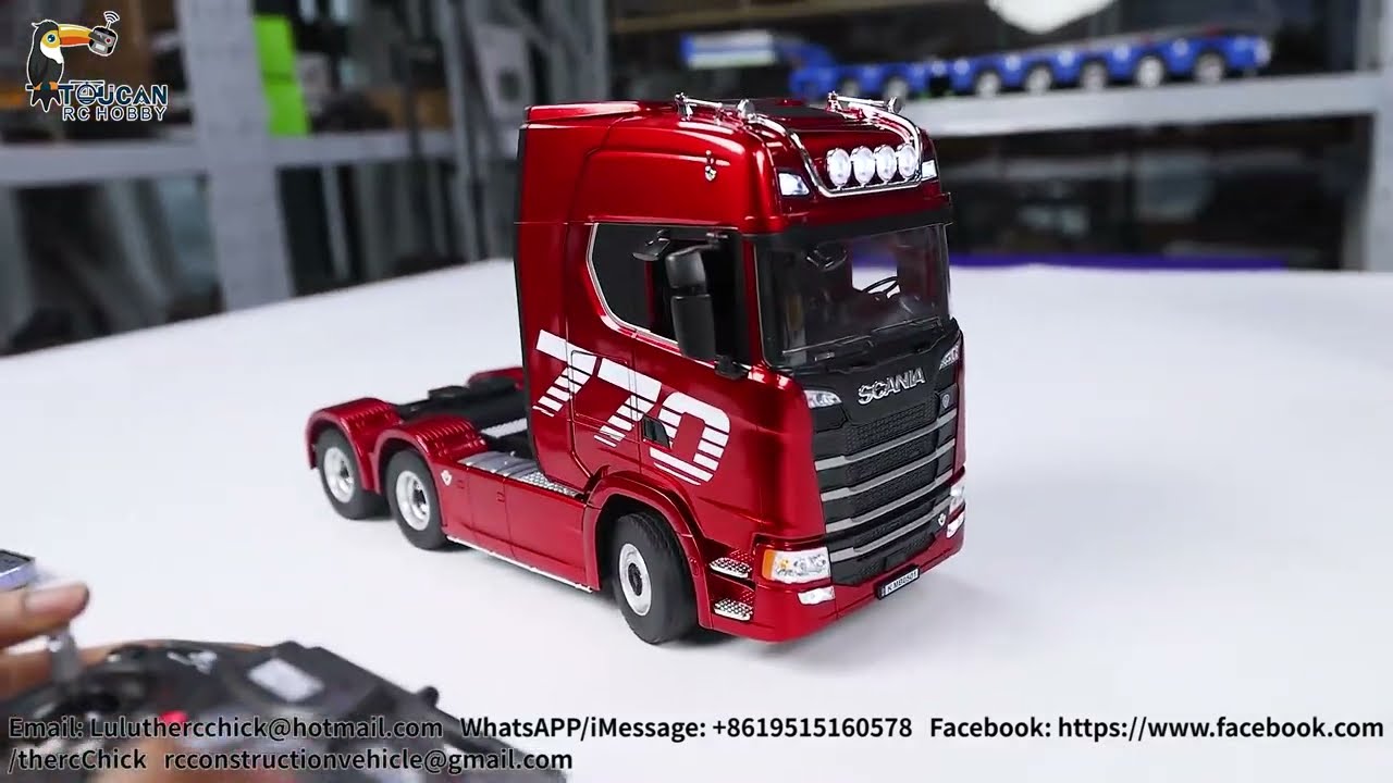 1/18 RC スカニア 770 NEW HUINA Scania 770S 1/18 scale RC Toy Tractor Truck REVIEW