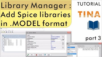 Using the Library Manager of TINA, part 3: Adding complete Spice libraries in .MODEL format
