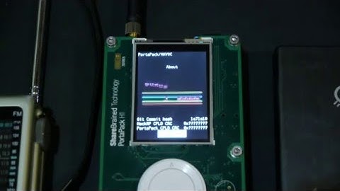 HackRF/Portapack HAVOC About screen