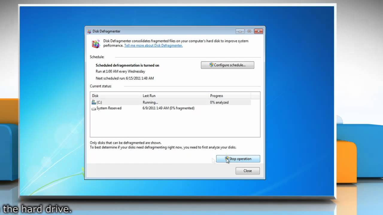 How to run Disk Defragmenter in Windows® 7 - YouTube