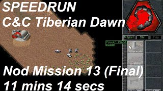 SPEEDRUN World Record: C&C Tiberian Dawn - Nod mission 13 (Final Mission)