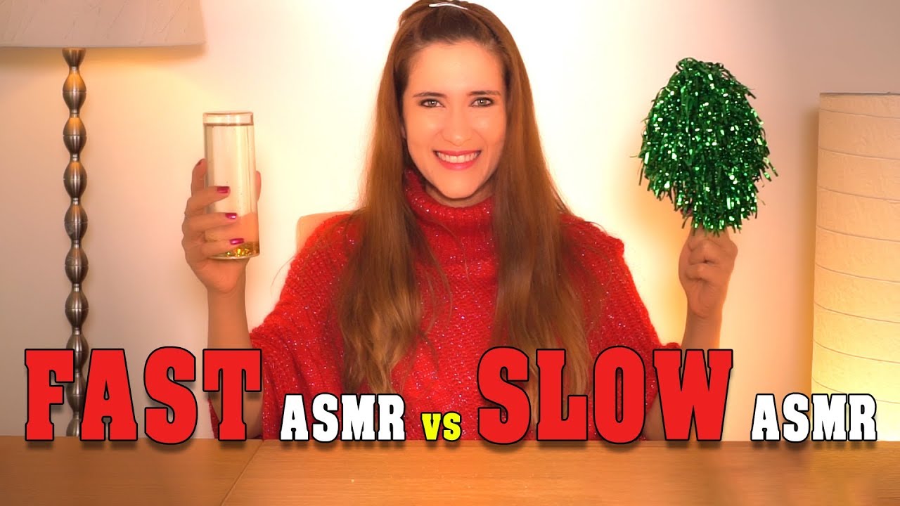 FAST ASMR vs SLOW ASMR, which do you prefer ? | Asmr with Sasha | asmr just talking