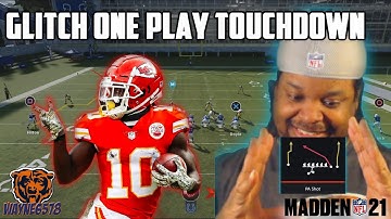 MADDEN 21 ONE PLAY TOUCHDOWN GLITCH CAN BE DONE WITH 93 SPEED WR FOR EASY ONE PLAY TD MADDEN 21🔥💪