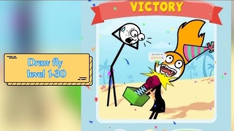 Draw Fly (WEEGOON) Android Gameplay Walkthrough - All Levels 1-30 - Funny Stickman Brain Puzzle Game