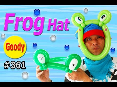 バルーンアート Frog Balloon カエルの帽子 Frog Balloon Tutorial かねさんのバルーンアート Youtube