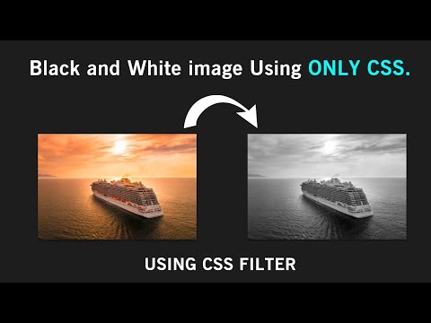 Css filter Tutorial How To Create Black and White image with CSS_Gray Image Using CSS | HTML & CSS