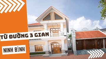 Thiết Kế Từ Đường Kết Hợp Với Biệt Thự 2 Tầng Đẹp Trên Khu Đất Đặc Biệt Tại Yên Mô Ninh Bình