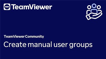 How to create manual user groups and improve user management